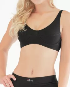 GINA dámské podprsenka sportovní, bez kostice, šité, jednobarevné 97017P GINA dámské podprsenka sportovní, bez kostice, šité, jednobarevné 97017P