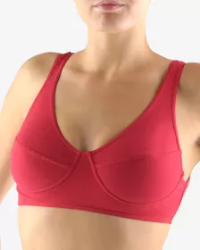 GINA dámské podprsenka sportovní, bez kostice, šité, jednobarevné 97017P GINA dámské podprsenka sportovní, bez kostice, šité, jednobarevné 97017P