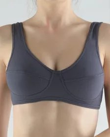 GINA dámské podprsenka sportovní, bez kostice, šité, jednobarevné 97017P GINA dámské podprsenka sportovní, bez kostice, šité, jednobarevné 97017P