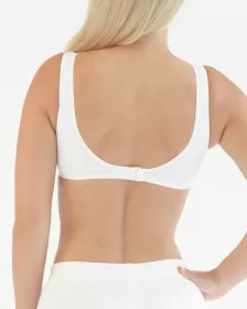 GINA dámské podprsenka sportovní na zapínání, bez kostice, šité, jednobarevné 97001P