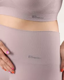 GINA Boxerky s dlouhou nohavičkou a zpevněným pasem EcoBamboo, bezešvé, jednobarevné, Eco Bamboo 03020P