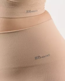 GINA Boxerky s dlouhou nohavičkou a zpevněným pasem EcoBamboo, bezešvé, jednobarevné, Eco Bamboo 03020P