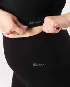 GINA Boxerky s dlouhou nohavičkou a zpevněným pasem EcoBamboo, bezešvé, jednobarevné, Eco Bamboo 03020P