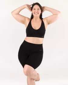 GINA Boxerky s dlouhou nohavičkou a zpevněným pasem EcoBamboo, bezešvé, jednobarevné, Eco Bamboo 03020P