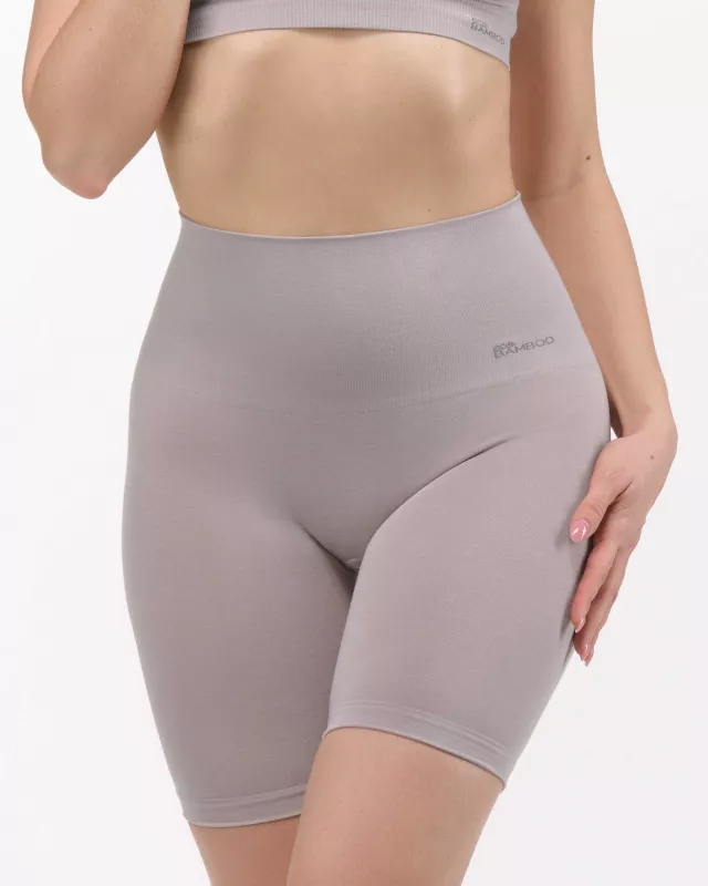 GINA Boxerky s dlouhou nohavičkou a zpevněným pasem EcoBamboo, bezešvé, jednobarevné, Eco Bamboo 03020P