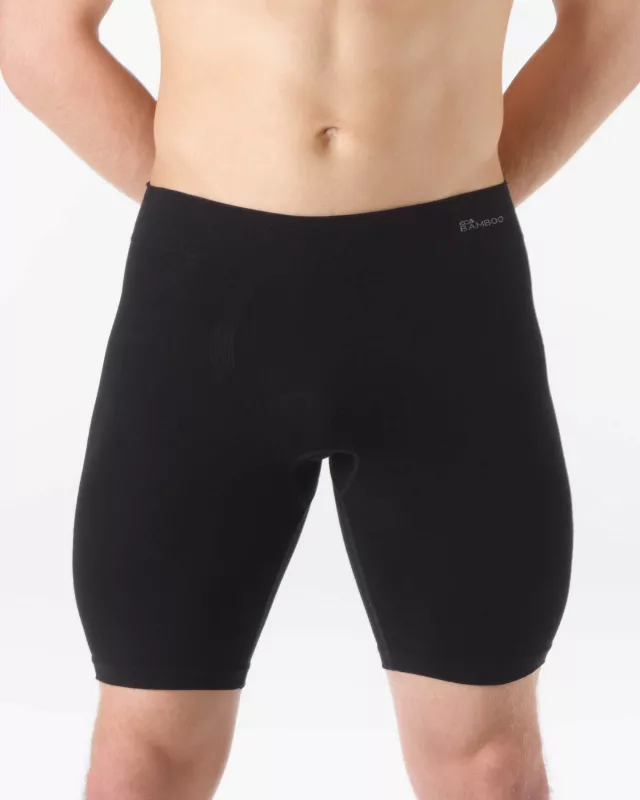 GINA Boxerky s dlouhou nohavičkou EcoBamboo, bezešvé, jednobarevné, Eco Bamboo 54020P