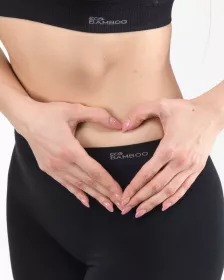 GINA Boxerky se středně dlouhou nohavičkou EcoBamboo, bezešvé, jednobarevné, Eco Bamboo 03021P