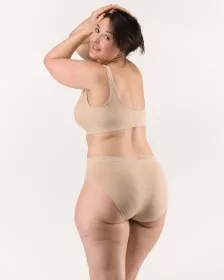 GINA dámské kalhotky klasické ve větších velikostech, větší velikosti, bezešvé, jednobarevné Eco Bamboo 01002P EcoBamboo