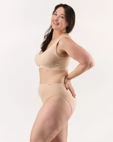GINA dámské kalhotky klasické ve větších velikostech, větší velikosti, bezešvé, jednobarevné Eco Bamboo 01002P EcoBamboo