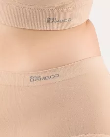 GINA dámské kalhotky klasické ve větších velikostech, větší velikosti, bezešvé, jednobarevné Eco Bamboo 01002P EcoBamboo