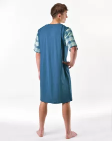 GINA Košile noční pánská krátký rukáv, šité, potisk, Pyžama 2025 79200P GINA Košile noční pánská krátký rukáv, šité, potisk, Pyžama 2025 79200P