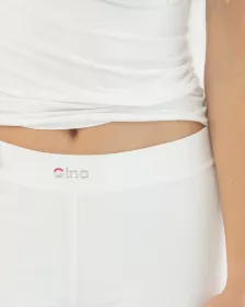 GINA dámské legíny kratší, krátké, šité, klasické, jednobarevné 93019P