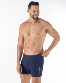 GINA Boxerky delší nohavička, šité, potisk 74191P