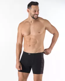 GINA Boxerky delší nohavička bez zadních švů, šité, potisk 74187P