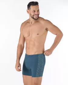 GINA Boxerky delší nohavička bez zadních švů, šité, potisk 74187P