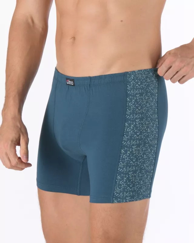 GINA Boxerky delší nohavička bez zadních švů, šité, potisk 74187P