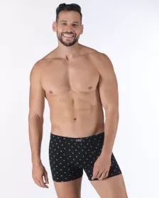 GINA Boxerky kratší nohavička, šité, potisk 73142P