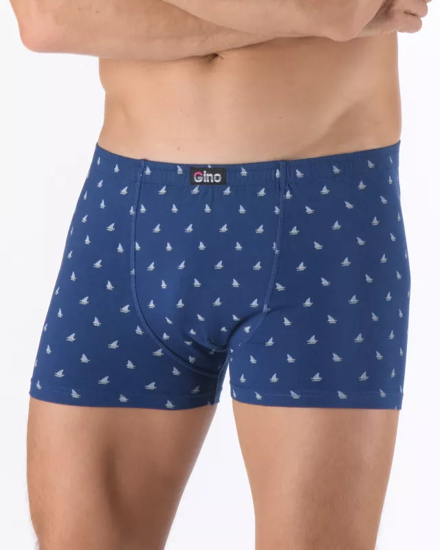 GINA Boxerky kratší nohavička, šité, potisk 73142P