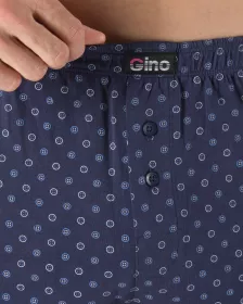 GINA Trenky volné nadměrné, šité, potisk 75232P