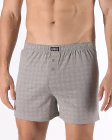 GINA Trenky volné nadměrné, šité, potisk 75232P
