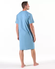 GINA Košile noční pánská krátký rukáv, šité, potisk 79222P