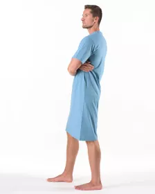 GINA Košile noční pánská krátký rukáv, šité, potisk 79222P