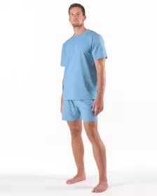 GINA Pyžamo krátké pánské, šité, potisk 79212P