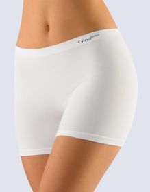 GINA dámské boxerky vyšší, kratší nohavička, bezešvé, klasické, jednobarevné Bamboo PureLine 03013P | bílá L/XL, bílá M/L, bílá XL/XXL, černá L/XL, tělová M/L