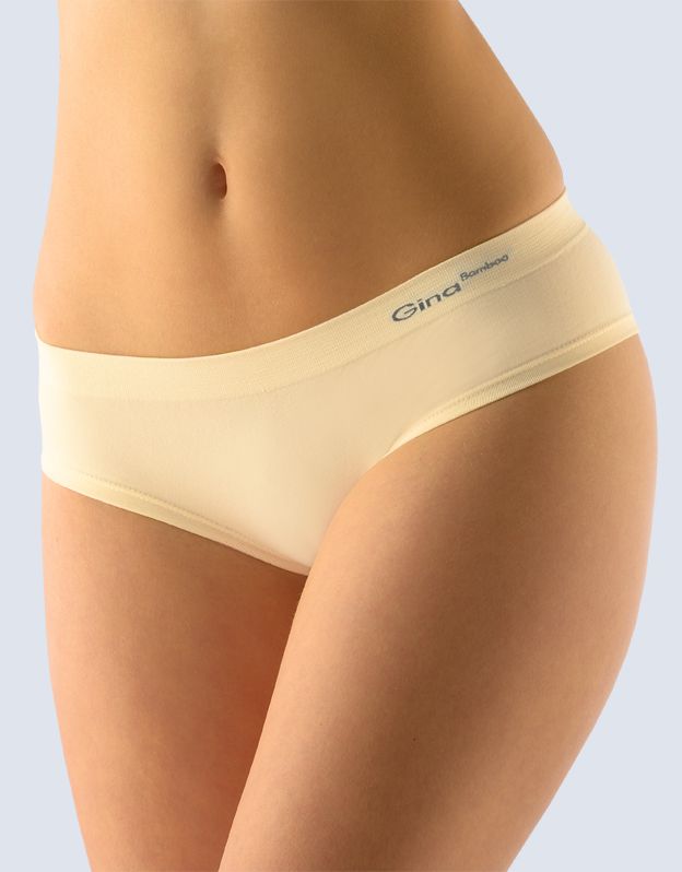 GINA dámské kalhotky francouzské, bezešvé, bokové, jednobarevné Bamboo PureLine 04015P - tělová M/L