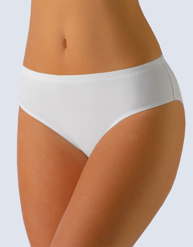 GINA dámské kalhotky klasické, širší bok, šité, jednobarevné 10140P -