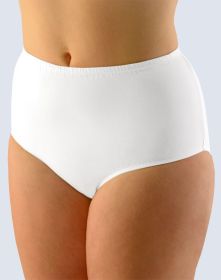 GINA dámské kalhotky klasické ve větších velikostech, větší velikosti, šité, jednobarevné 11049P