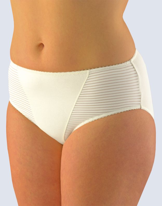 GINA dámské kalhotky klasické ve větších velikostech, větší velikosti, šité, jednobarevné 11054P -