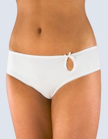 GINA dámské tanga francouzská, francouzské, šité, bokové, jednobarevné Paris 14992P | bílá 34/36, cola 34/36, vanilková 34/36